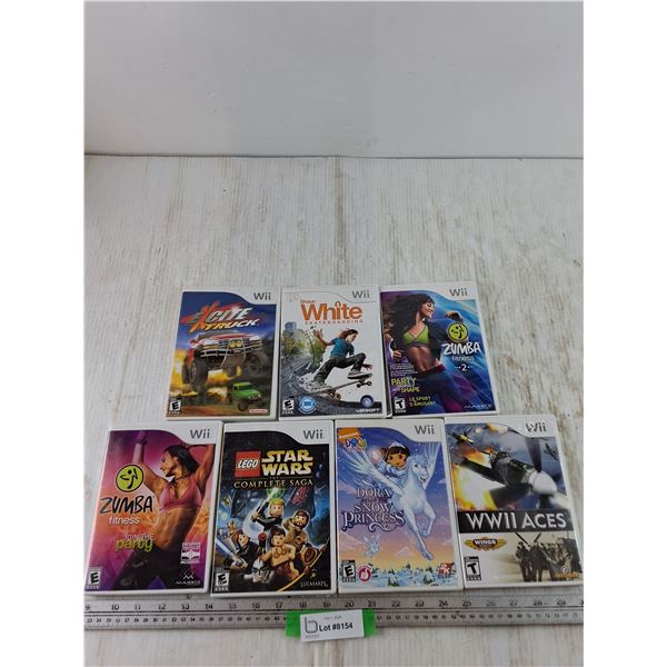 (7) Wii Games, Mumbai, Lego Star Wars, Dora, WWII Aces, Shaun White Skateboarding, Excite Truck