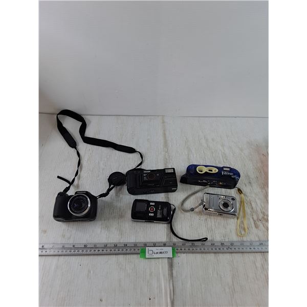 (5) Cameras Untested, Fuji, Image, Craig, Polaroid
