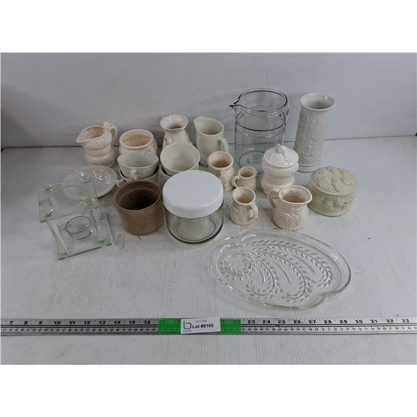 Ceramic Cream & Sugar Set, Tea Light Holder, Ceramic Vase, Tea Cups, Misc