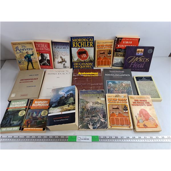 Assorted Books - Archaeology, Mordecai Richler, Max Braithwaite