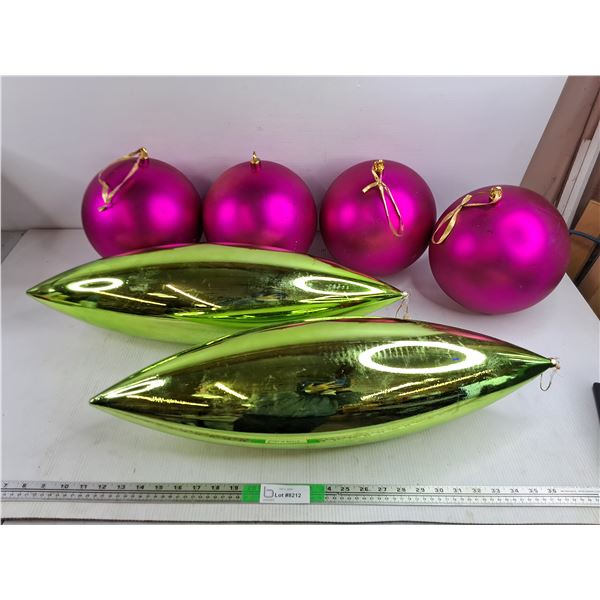 *Oversized Christmas Ornaments - PICKUP ONLY