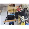 Image 3 : Speakers, CD Bag, D Link Wifi Router, WD Hard Drive, Paper Hole Punch, Glue Gun, Misc