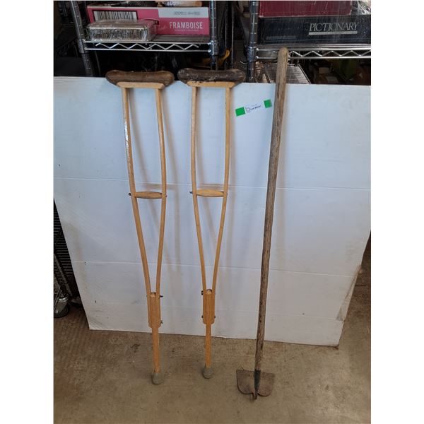 **Crutches & Garden Hoe - PICKUP ONLY