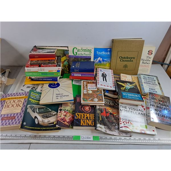 Assorted Books - Tourbook, Haynes Repair Manual,  Gardening, Misc