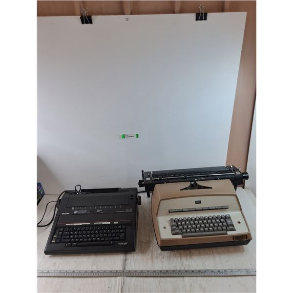 (2) Electronic Typewriters, Brother and IBM, Powers On Untested, Pickup Only