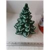 Image 7 : Christmas Tin Container with Ceramic Tree Body