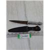 Image 1 : Korium Claw & Ball Handle Dagger Hunting Knife with Sheath As-Is