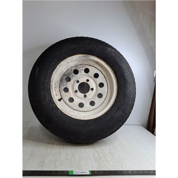 ** Load Star Tire On Rim ST205/75 R15 ( wear on tread, cannot ship)