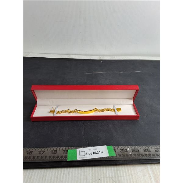 Brass Coloured Bracelet ( cannot authenticate)