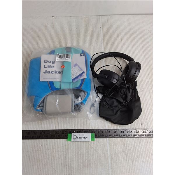 Unused Dog Life Jacket - Size Small, Sennheiser Headphones