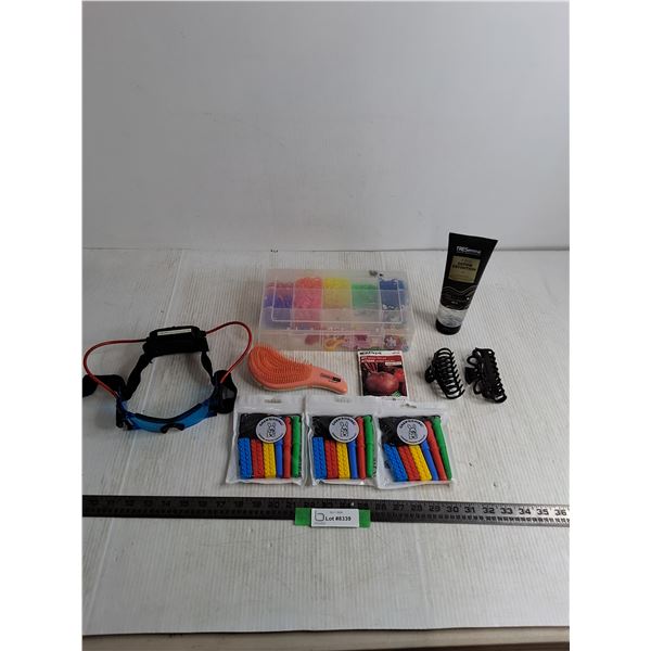 Sealed Sensory Necklaces, Sci-Fi Goggles, Crafting Kit, Hair Brush, Misc.
