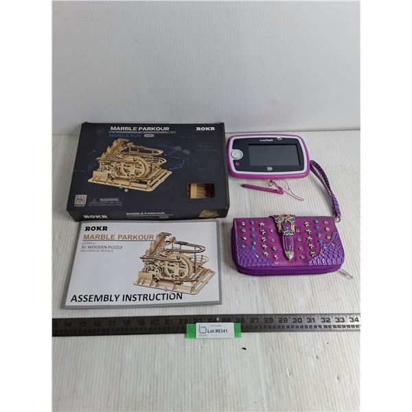 ROKR Marble Parkour 3D Wooden Puzzle Kit, Leap Frog "Leap Pad 3" Tablet, Woman's Wallet