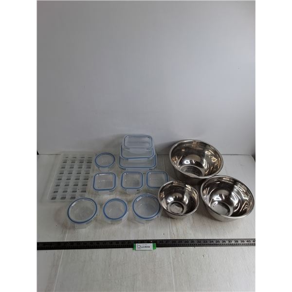 Stainless Bowls and Food Storage Containers