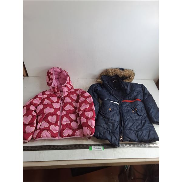 (2) Kid's Jackets (Joe Fresh = Small 6, Tommy Hilfiger 5/6)