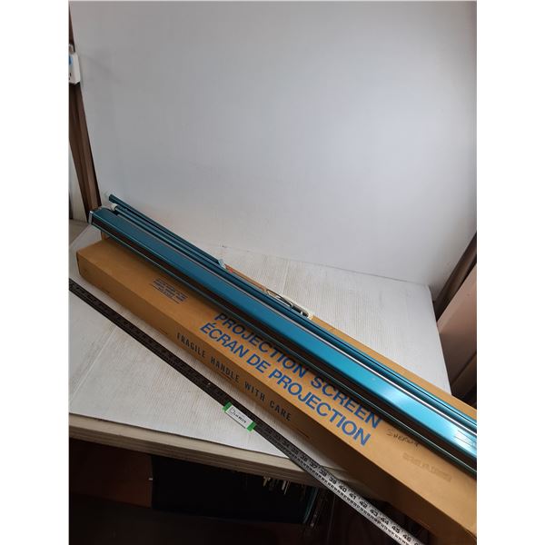 * (3) Vintage Projection Screens - 55" Length - Cannot Ship