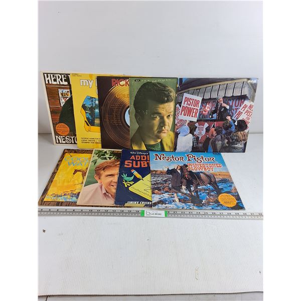 (9) Records Featuring (3) Nestor Pistor,Buck Owens,Conway Twitty and more