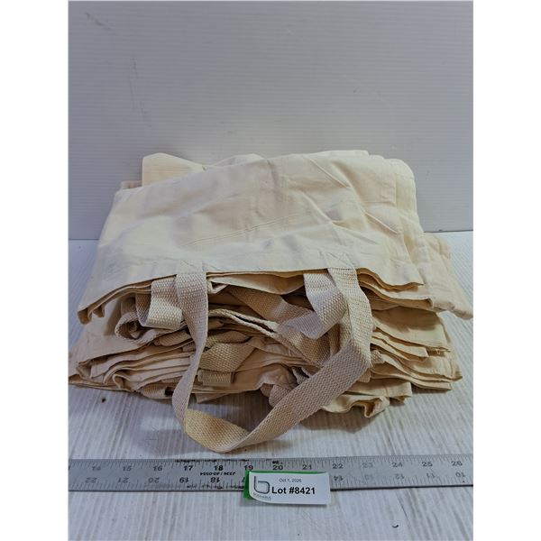 Stack of Blank Tote Bags