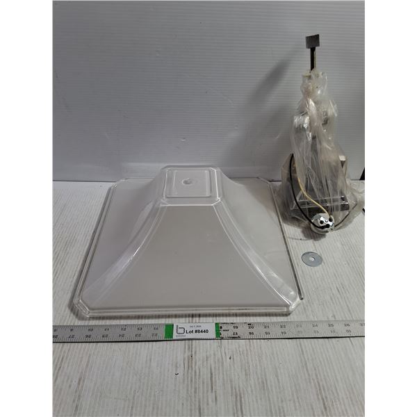 Glass Light Fixture-15"x15"