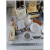 Image 2 : Vintage Blender, Toaster, Kitchen Knives, Serving Tray, Tupperware Salt & Pepper Shaker, Misc