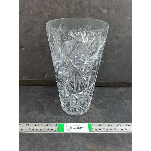 Vintage Cut Lead Crystal Vase