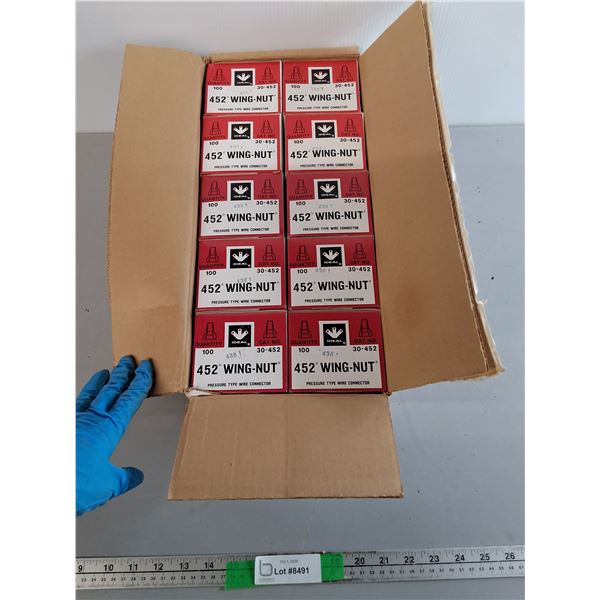 (10) Boxes of 452 Wing Nuts- Appear New