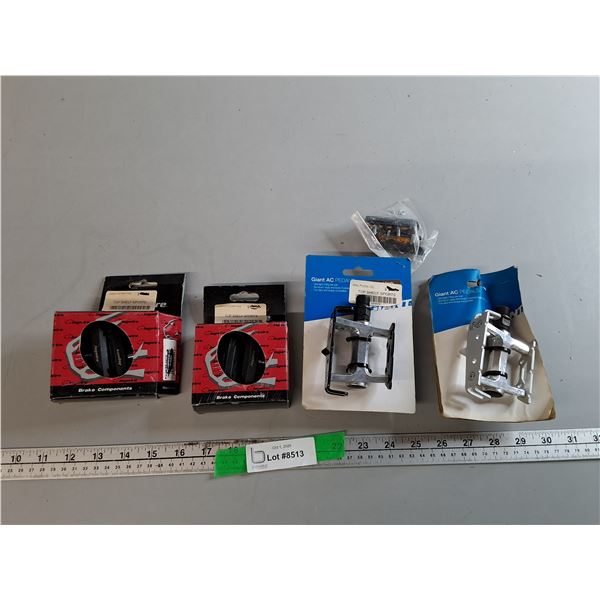 (2) Sets of Bike Pedals, Reflectors & BMX Pads