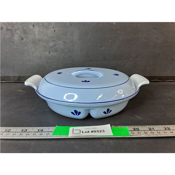 Enamel Cast Iron Divided Casserole Dish