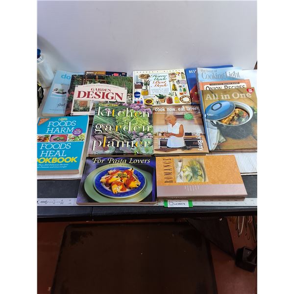 (13) Cookbooks & Garden Books
