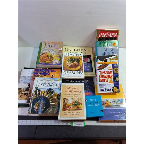 (17) Assorted Books - Cookbooks, Quote Book