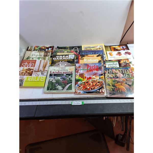(15) Assorted Outdoor, Landscaping, Cookbooks