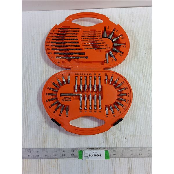 Black & Decker 60-Piece Screwdriver + Drill Bit Set