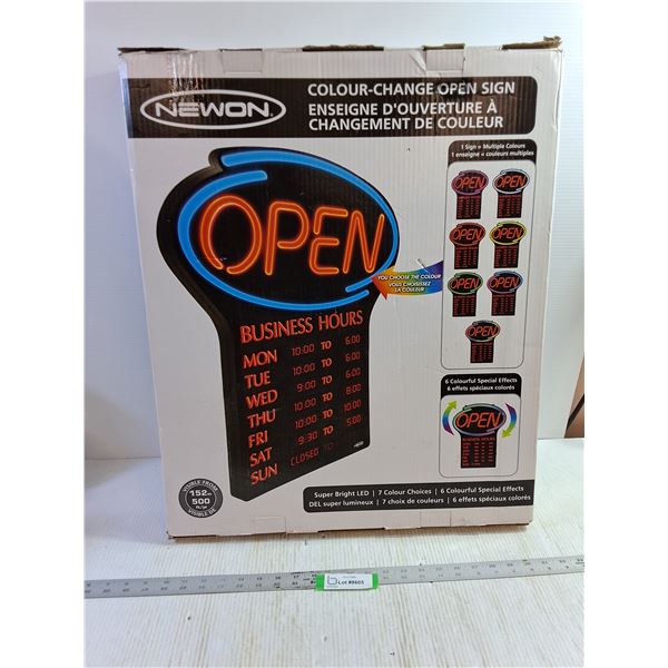 Newon LED Open Sign - Appears New