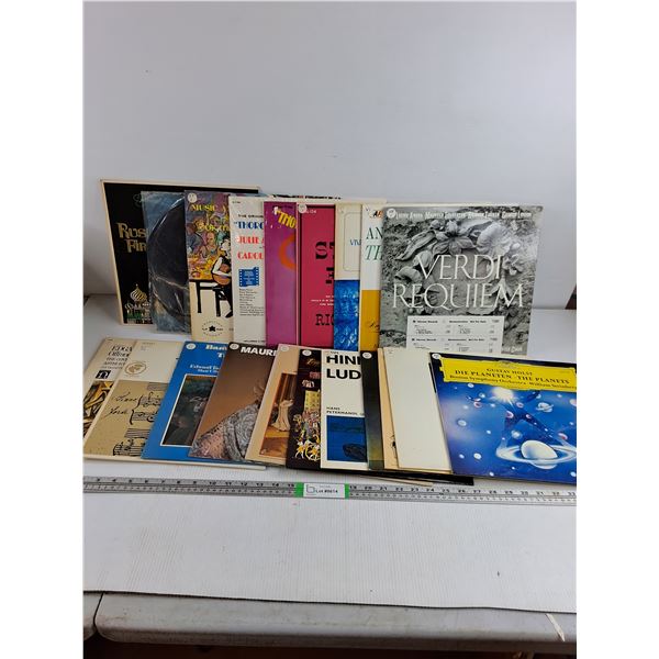(20) Records Featuring Various Classical Music