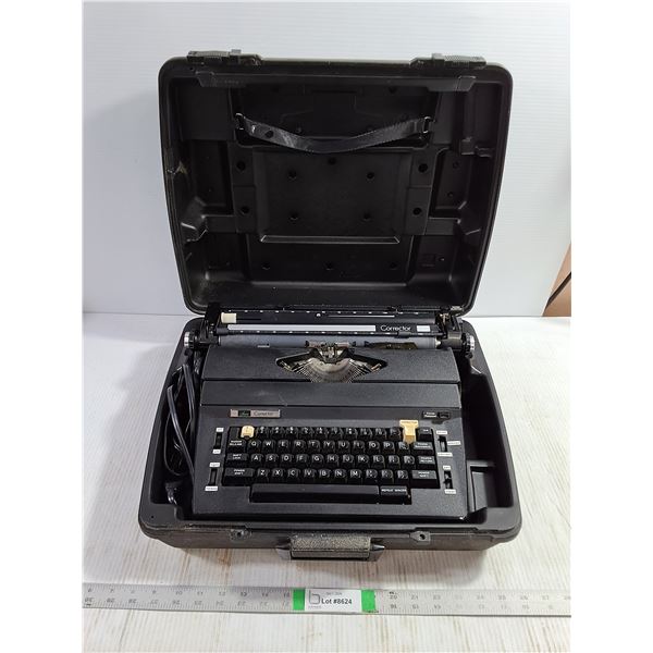 Vintage Sears "The Corrector" Electric Portable Typewriter with Case-working, Pickup Only