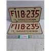 Image 1 : Pair of 1975 Saskatchewan License Plates