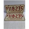 Image 2 : Pair of 1975 Saskatchewan License Plates