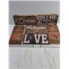 Image 1 : (6) NFL Mancave Signs