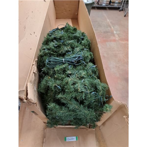* Electrified Christmas Tree w/Cord & Stand - Untested As is - Box = 62x14x14" - Cannot Ship