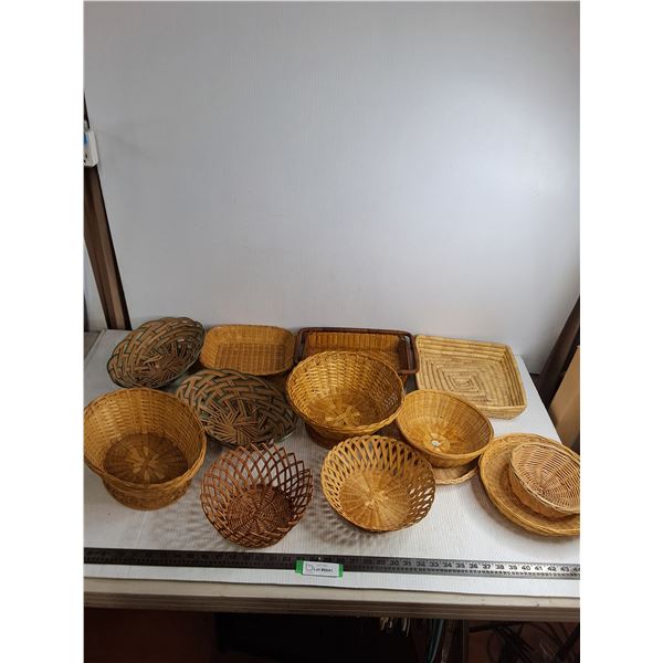 Assorted Wicker Baskets