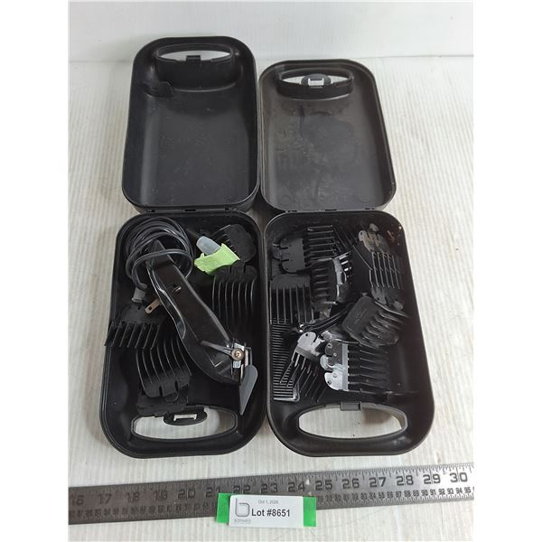 Wahl Hair Trimmer w/Adjustments/Cases - Powers On