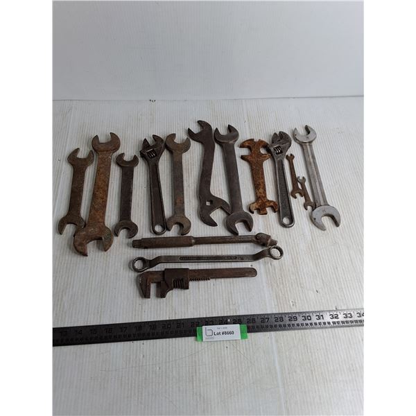 Assorted Mostly Vintage Wrenches