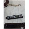 Image 3 : Gas Detector Untested, Thermo-Hygrometer Works, Metric Measurement Tape, Pin-On Pin Spool, Misc