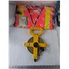 Image 2 : Fiberglass Metric Measuring Tape, Safety Vest, Ratchet Socket Set, Fish Grilling Device for Fire