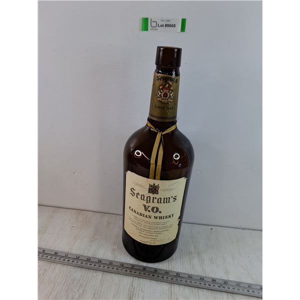 Seagrant's VO Canadian Whisky Empty Bottle 133 1/3oz