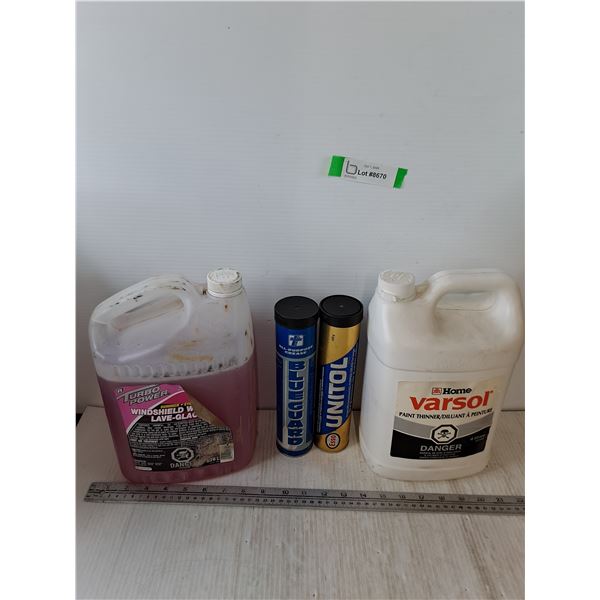 Windshield Washer Fluid, (2) All-Purpose Grease, Varsol Paint Thinner, Pickup Only