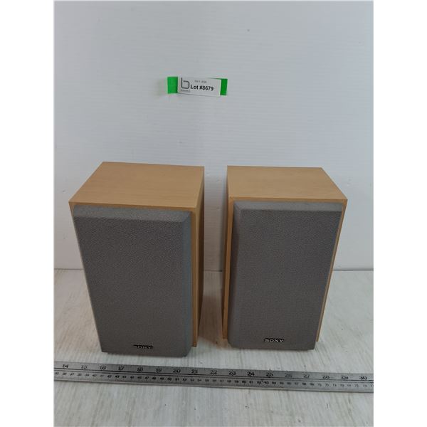 (2) Sony SS-CEX1 2-Way Bookshelf Speakers Untested As-Is