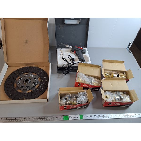 Soldering Gun-Powers On, Clutch Plate & (4) Doorknob Sets