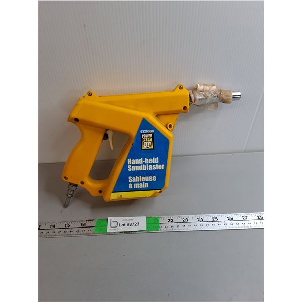 Power Fist Handheld Sandblaster- Consigner States Working