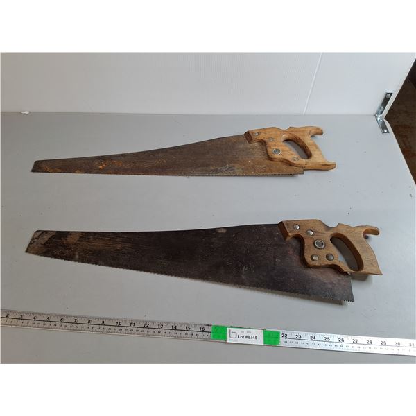 (2) Hand Saws up to 29"-Can't Ship