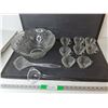 Image 1 : Glass Punch Bowl Set & Plastic Ladles